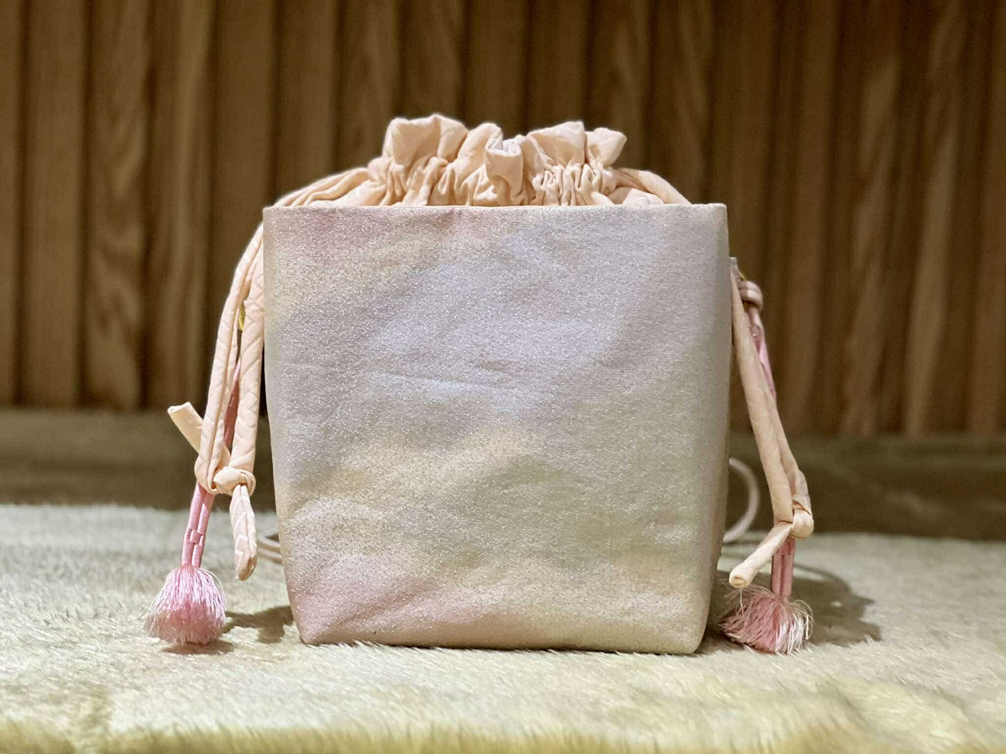 Cool Kimono Bucket Bag (Kimono-Obi-Obijime)