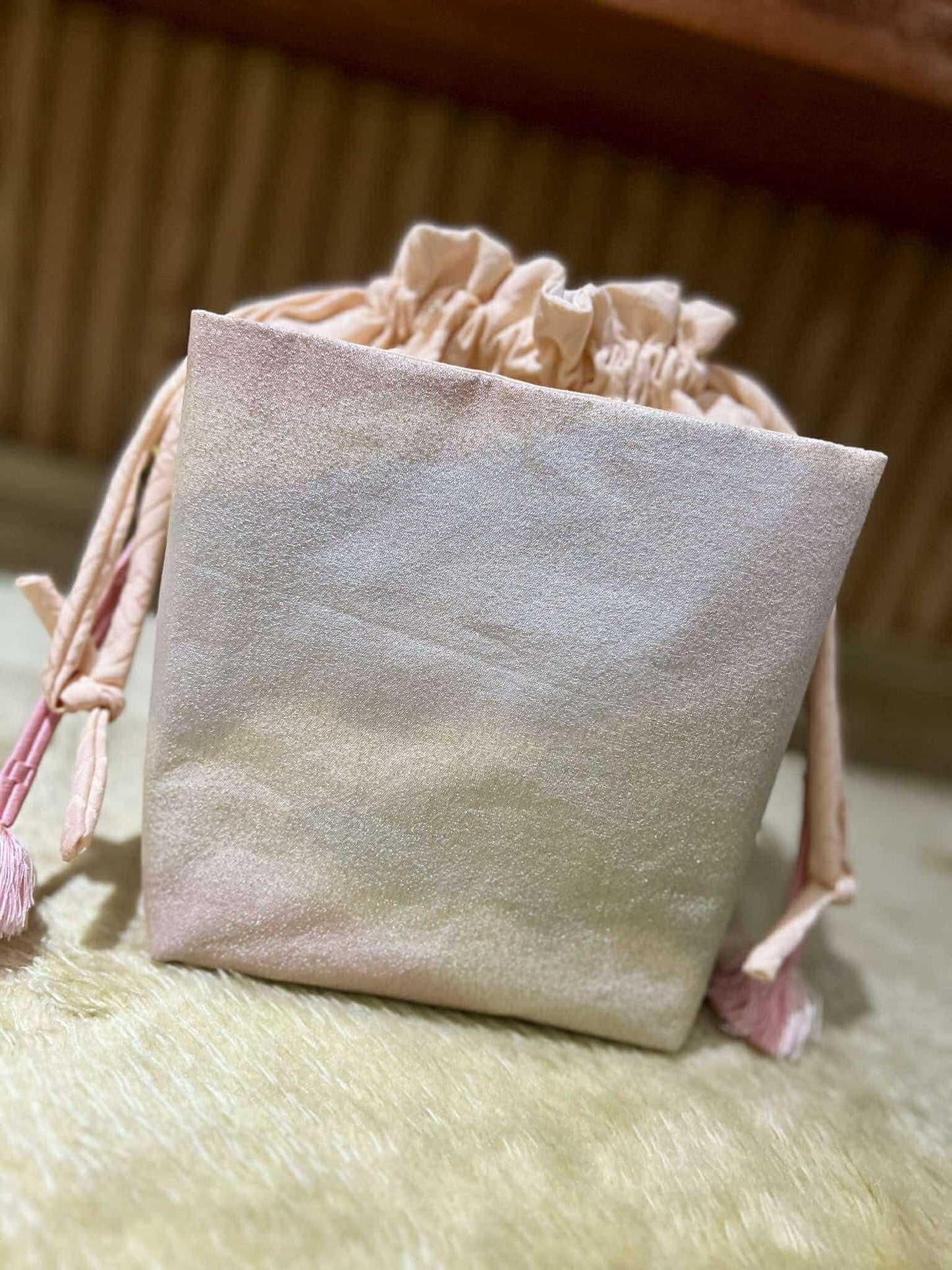 Cool Kimono Bucket Bag (Kimono-Obi-Obijime)