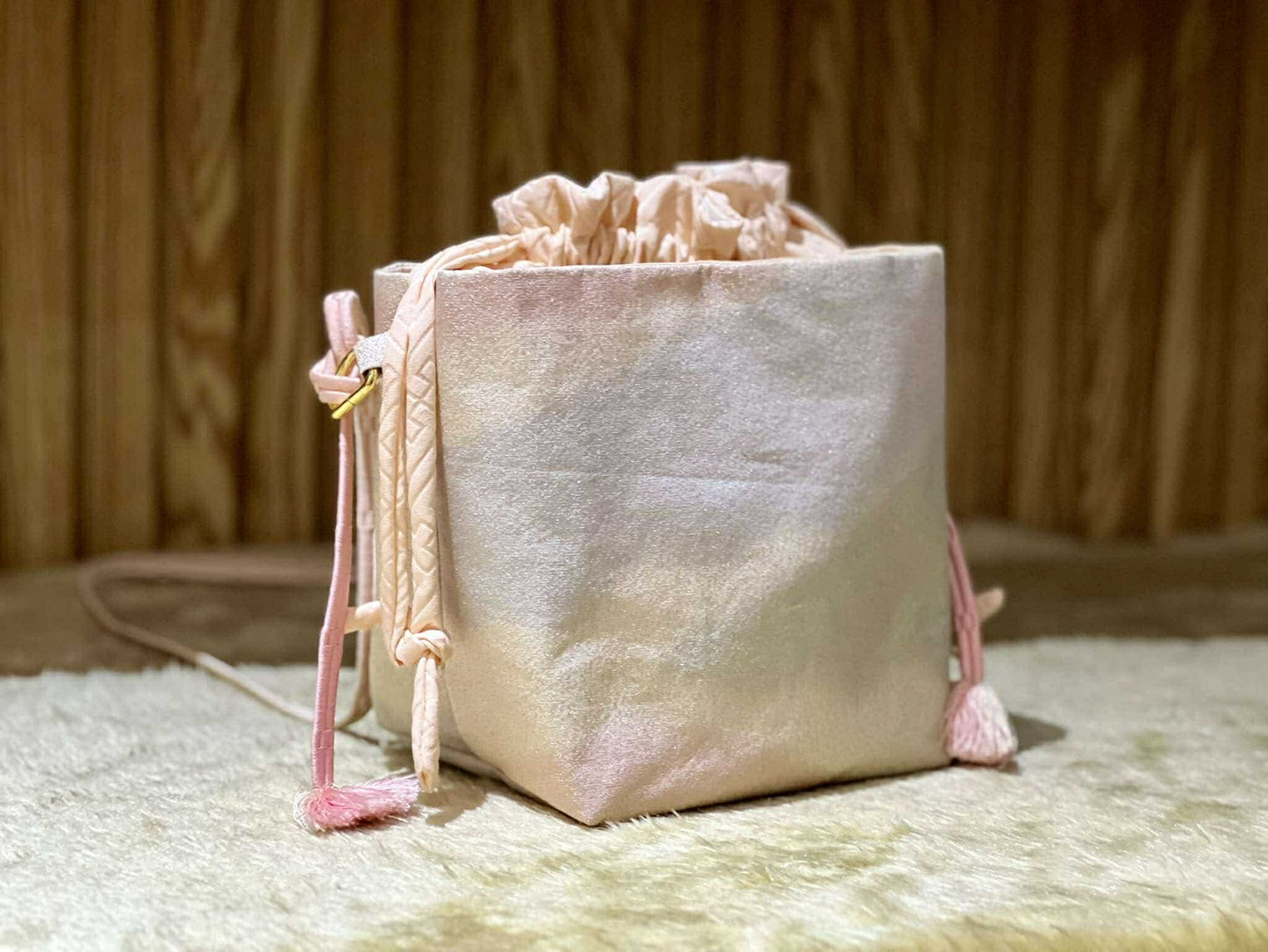 Cool Kimono Bucket Bag (Kimono-Obi-Obijime)