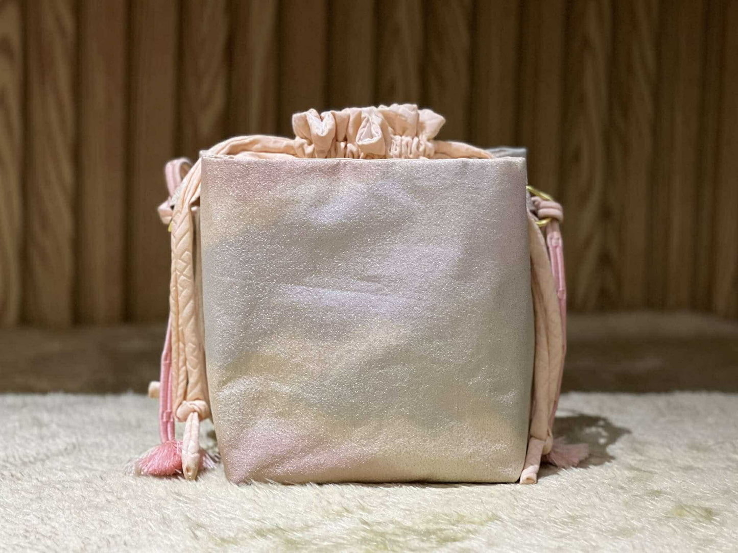 Cool Kimono Bucket Bag (Kimono-Obi-Obijime)