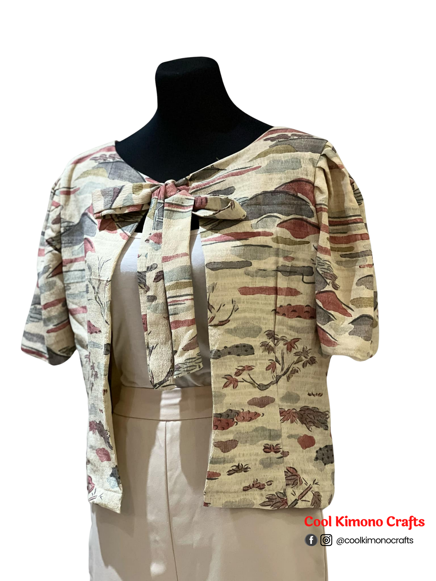 Cool Kimono Bolero (Reversible)